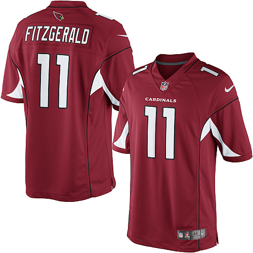 Men's Limited Larry Fitzgerald Nike Jersey Red Home - #11 NFL Arizona Cardinals